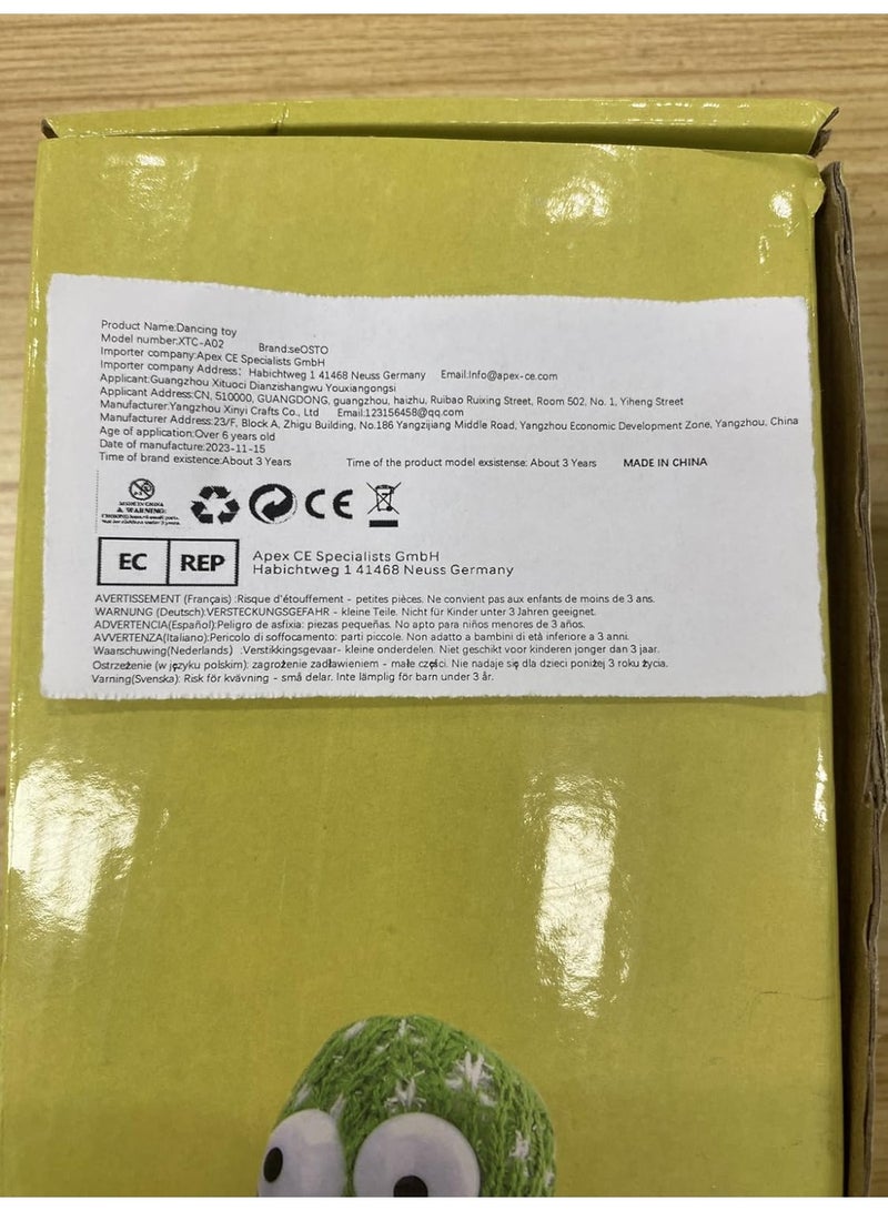 ARGT دمية الصبار الراقص المتحدثة - دمية تفاعلية تغني وتكرر مع 120 أغنية - هدية موسيقية ممتعة للأطفال والعائلة - Image 4