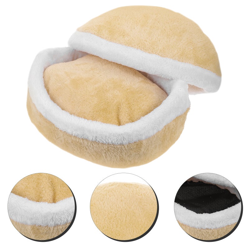 Kitten Winter Nest Cat Sleeping Bed Small Dog Bed Puppy Sleeping Bed Warm Cat Nest - Image 3