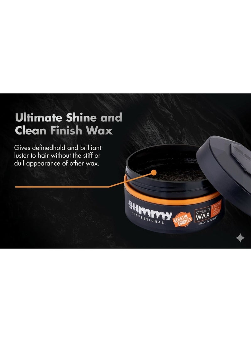 Gummy Keratin Complex Styling Wax Bright Max Hold Orange 150 ML - Image 2
