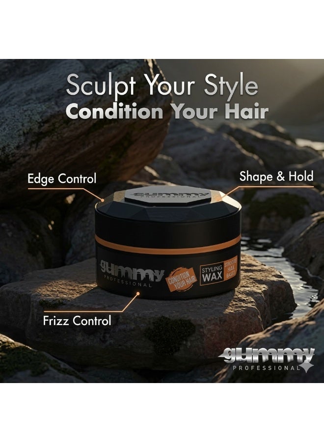 Gummy Keratin Complex Styling Wax Bright Max Hold Orange 150 ML - Image 3