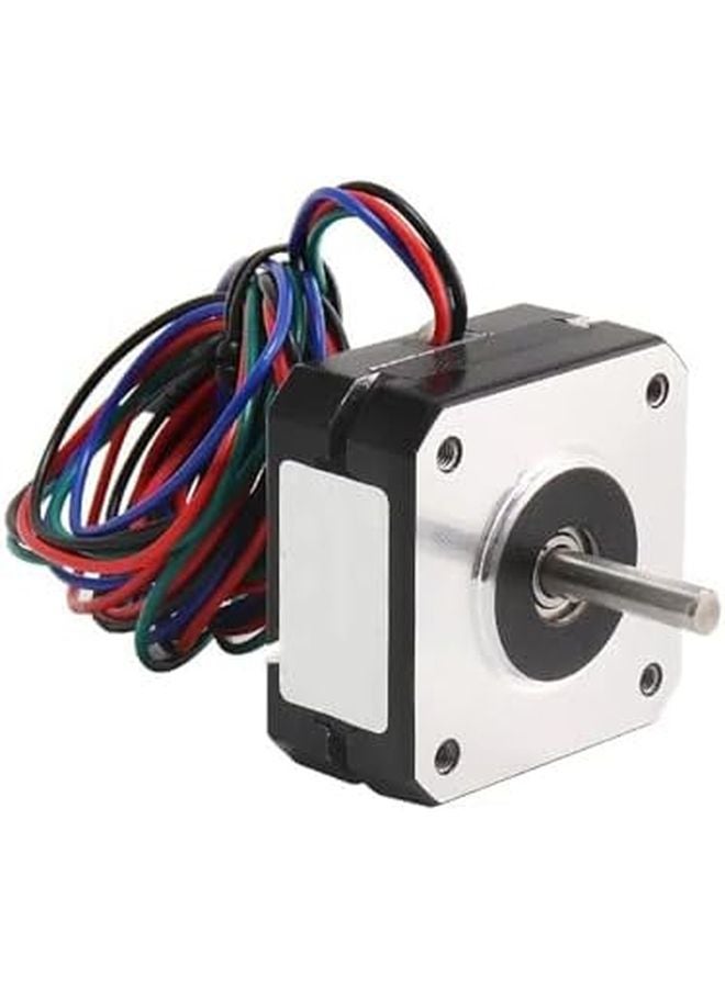محرك خطوي Nema 17 مقاس 42x42x20mm، تيار 1A، عزم دوران 16Ncm، ثنائي الطور، 4 أسلاك مع كابل طوله 1 متر - Image 4