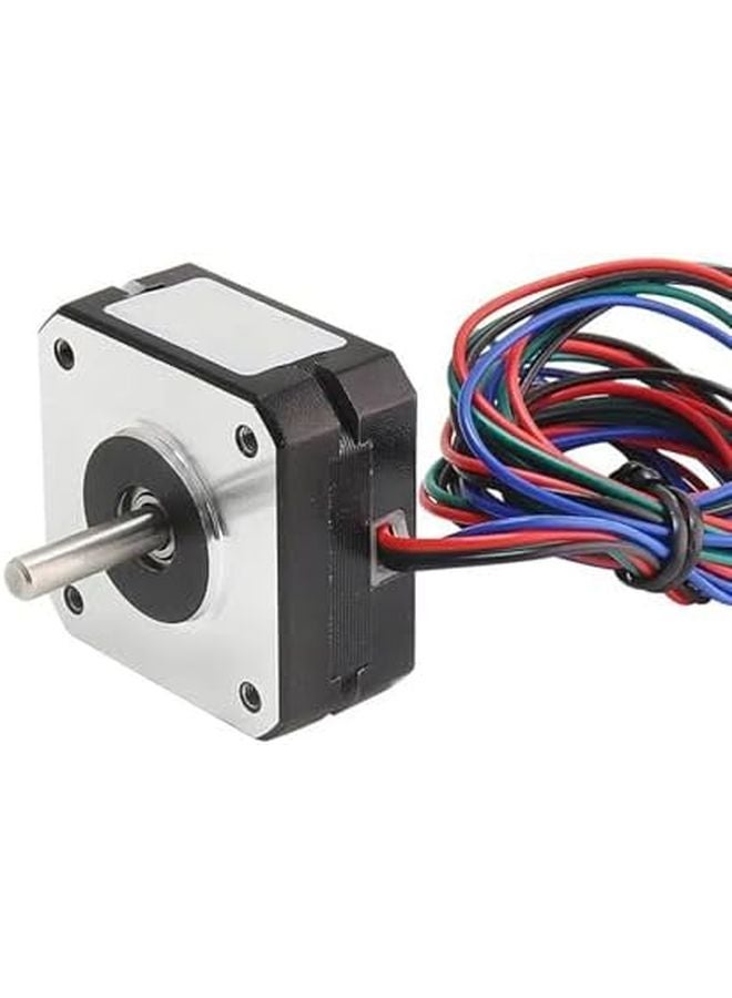 محرك خطوي Nema 17 مقاس 42x42x20mm، تيار 1A، عزم دوران 16Ncm، ثنائي الطور، 4 أسلاك مع كابل طوله 1 متر - Image 5