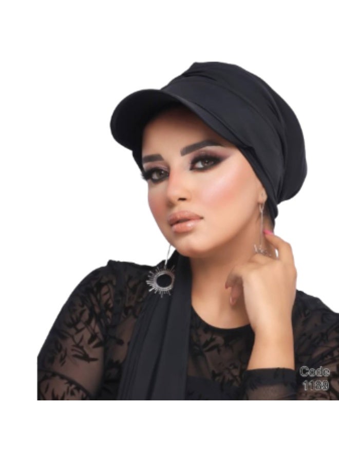 Women's Two-Piece Waterproof Turban with Cap - Lightweight, Suitable for the Beach and Outdoors - Comfortable Material for Summer - Image 1