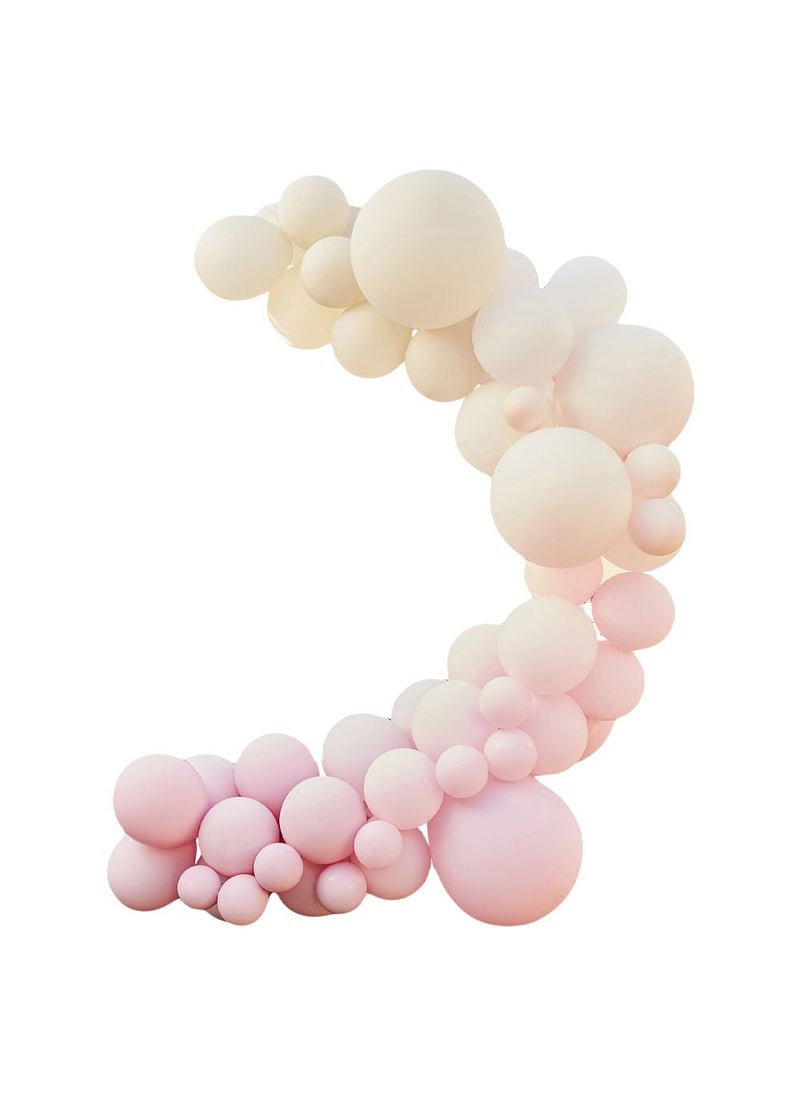 Ginger Ray Balloon Arch Kit Nude Pink DIY 75-Pack - Image 1