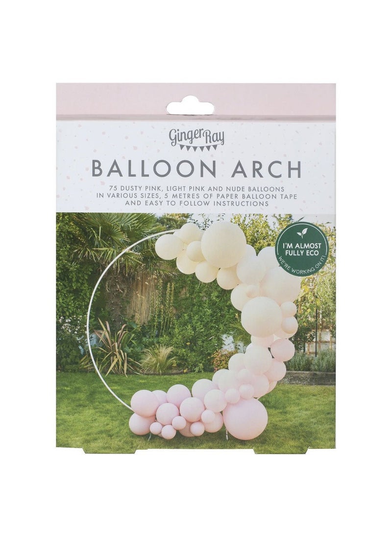 Ginger Ray Balloon Arch Kit Nude Pink DIY 75-Pack - Image 4