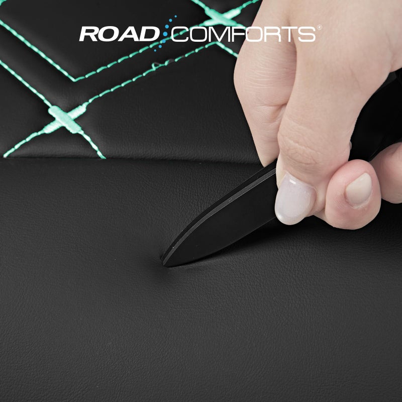 Road Comforts Seat Covers, Premium Leather Car Seat Covers Full Set for Women Girls,Airbag Compatible, Automotive Seat Covers Universal Fit Most Cars,Vans,Truck,SUV - Image 5