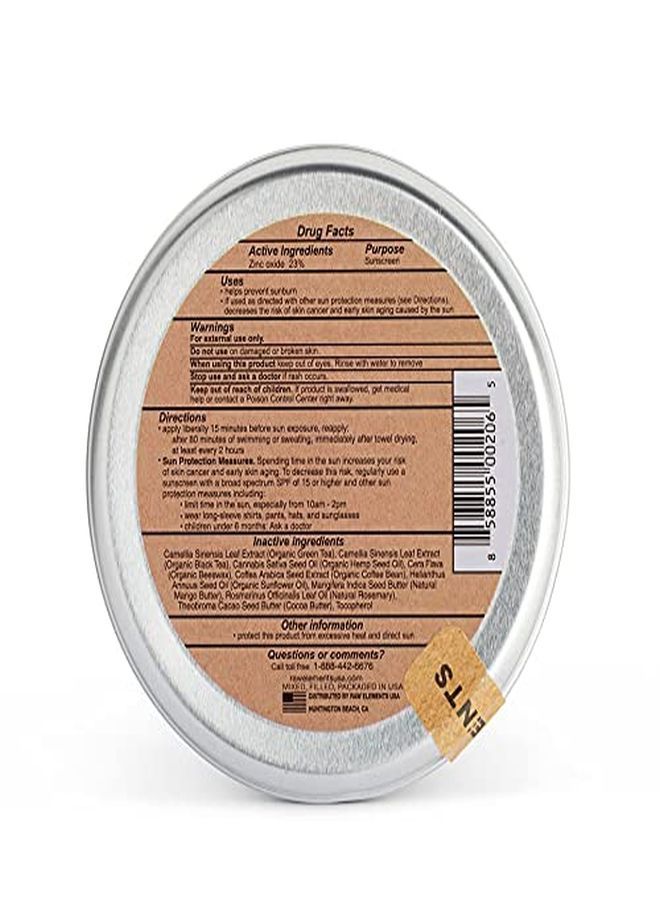 raw elements Face And Body Certified Natural Sunscreen | NonNano Zinc Oxide, 95% Organic, Water Resistant, Reef Safe, Cruelty Free, Spf 30+, All Ages Safe, Moisturizing, Reusable Tin, 3Oz - Image 2