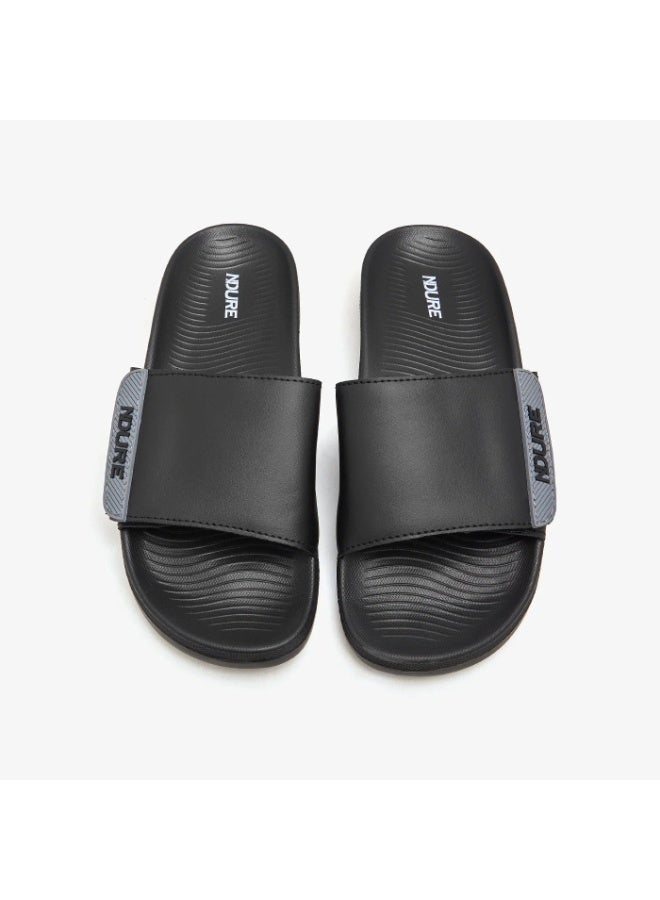 NDURE Men's Cool Summer Sliders - Men's Comfortable Soft Lightweight Slip-On Outdoor Leather Slippers Comfortable and Durable - Image 3