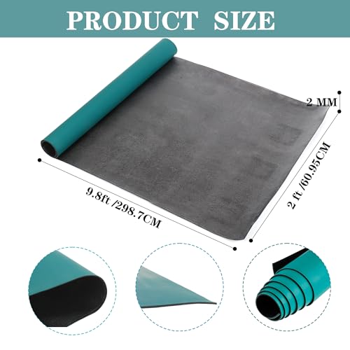 MYOYAY ESD Rubber Soldering Mat, 23.6" x 118" Large Roll Anti-Static High Temperature ESD Grounding Electrostatic Discharge Protection Mat for Desk, Circuit Board, Phone, PC, Tablet Repair - Image 2