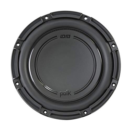 Polk Audio DB1042 SVC DB Series 10 Shallow Subwoofer for MarineCar Sound System 30Hz200Hz Frequency Response Single 4Ohm Voice Coils Polypropylene Woofer Cone