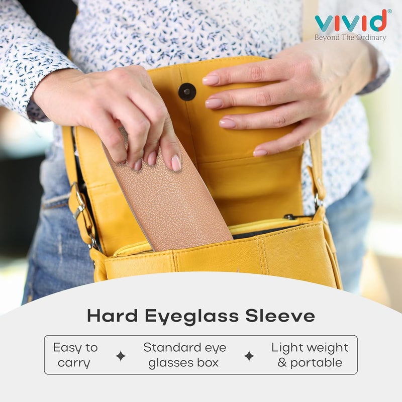 VIVID Vision Unisex Adult Lightweight Eyewear Specs Case Cover | Protect Eye Glasses | Chashma Dibbi | Spectacle Box | Closure - HINGE-SPRING | Metal - Image 4