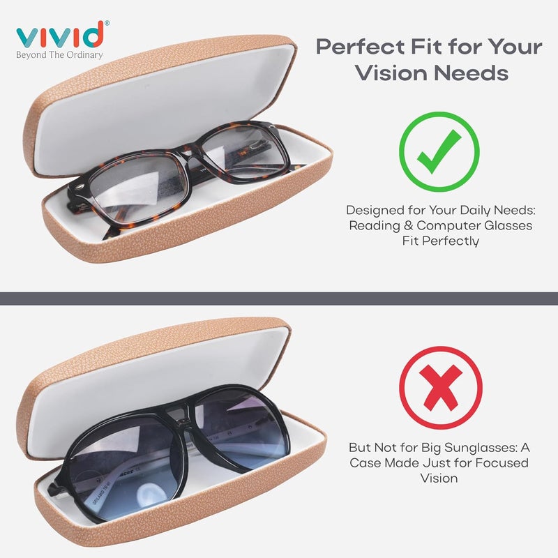 VIVID Vision Unisex Adult Lightweight Eyewear Specs Case Cover | Protect Eye Glasses | Chashma Dibbi | Spectacle Box | Closure - HINGE-SPRING | Metal - Image 3