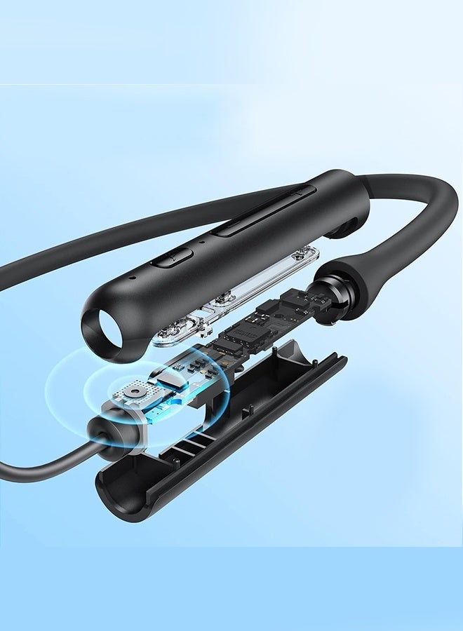 CATANES (لسامسونج جالكسي Z فليب 5) سماعات رأس Soundcore Life U2i اللاسلكية حول الرقبة مع شحن سريع USB-C وهيكل قابل للطي وخفيف الوزن وسماعات رأس مقاومة للماء باللون الأسود - Image 5