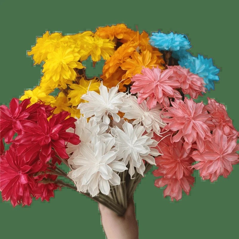 Bluejw Handmade Epiphyllum Dried Flower Arrangement with Stem – Natural Dried Plants for Easter, Wedding & Home Decor, Festive Dried Floral Decoration - Image 2