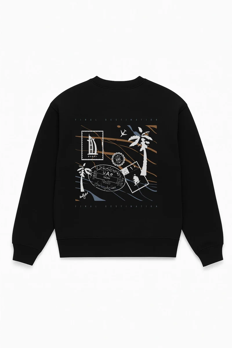تيربلي ريل UAE Verified Black Sweatshirt