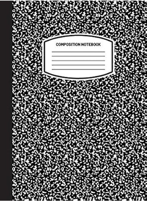 Classic Composition Notebook 8point5x11 Wide Ruled Lined Paper Notebook Journal