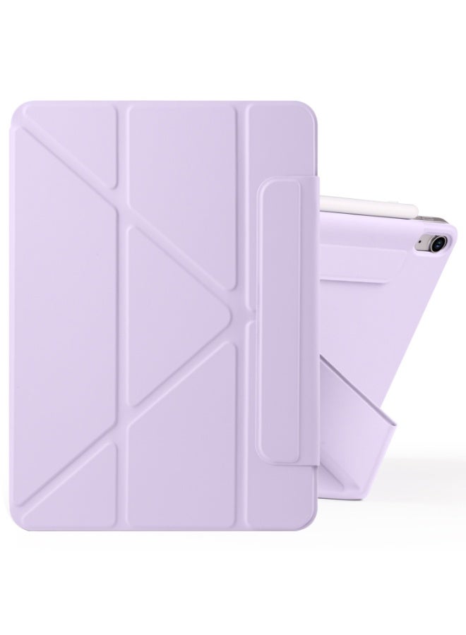 magnatic Case Compatible with iPad Air 13 inch (2024) M2, [Built-in Pencil Holder] Shockproof Cover, Auto Wake/Sleep, (purple) - Image 1