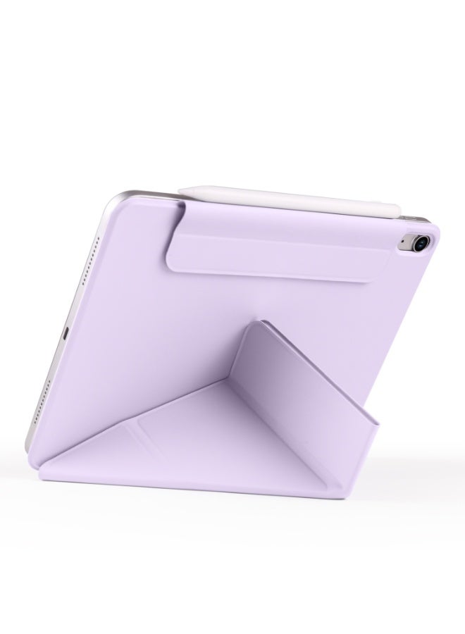 magnatic Case Compatible with iPad Air 13 inch (2024) M2, [Built-in Pencil Holder] Shockproof Cover, Auto Wake/Sleep, (purple) - Image 4