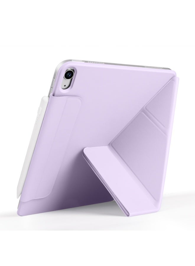 magnatic Case Compatible with iPad Air 13 inch (2024) M2, [Built-in Pencil Holder] Shockproof Cover, Auto Wake/Sleep, (purple) - Image 5