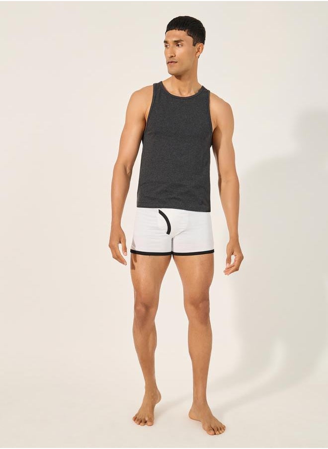 Styli Cotton Stretch Round Neck Vest  - Image 2