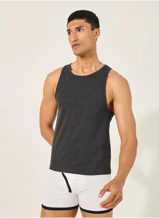 ستايلي Cotton Stretch Round Neck Vest