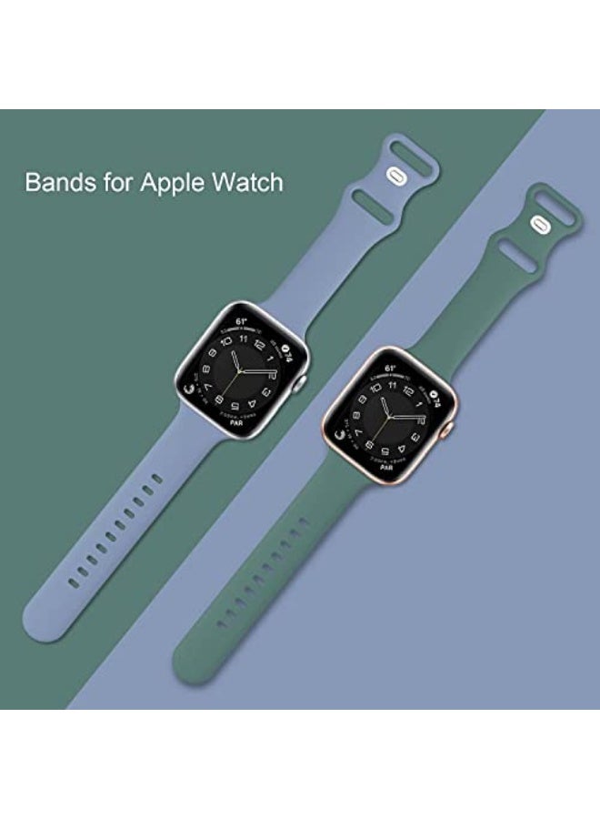 15 Pack Soft Silicone Bands Compatible with Apple Watch Band 40mm 41mm 38mm 45mm 44mm 42mm for Women Men,Waterproof Sport iWatch bands Replacement Strap Wristbands for iWatch SE Series 9 8 7 6 5 4 3 2 - Image 2