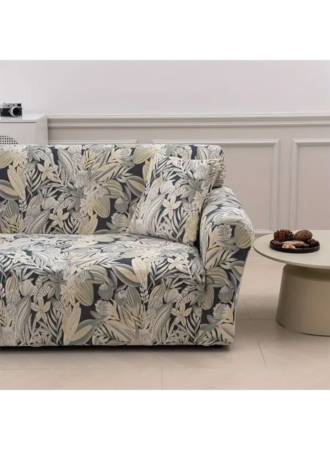 غطاء أريكة المقعد الفردي خريف ذهبي ناعم قابل للتنفس مناسب للحيوانات الأليفة قابل للغسل في الغسالة - Image 1