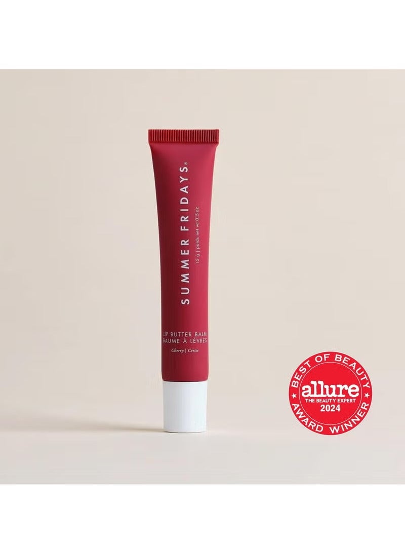 سامر فرايدايز Tinted Lip Butter Balm - Conditioning Vegan Lip Balm for Instant Moisture, Shine & Hydration - Sheer-Tinted, Soothing Skincare - Cherry (.5 Oz) - Image 2