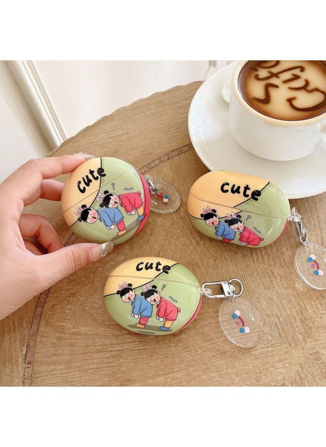 Generic - Suitable For HuaweiFreebuds5 Bluetooth HeadSEt Protective Cover Se2/4/5i/pro2 Cartoon Soft Shell Cute And Creative-Color:IMD Soft Shell-animal Collection (with Pendant)-Model:For HuaweiFreebuds Pro Headphone Case - Image 1