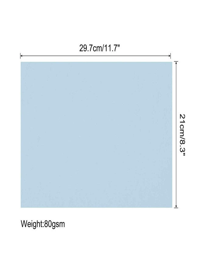 MECCANIXITY 75 Sheets A4 Colored Print Copy Paper 8.5" x 11" Origami Paper Printer Paper 80gsm for Printing, Document Copying, Art Craft, Light Blue - Image 2