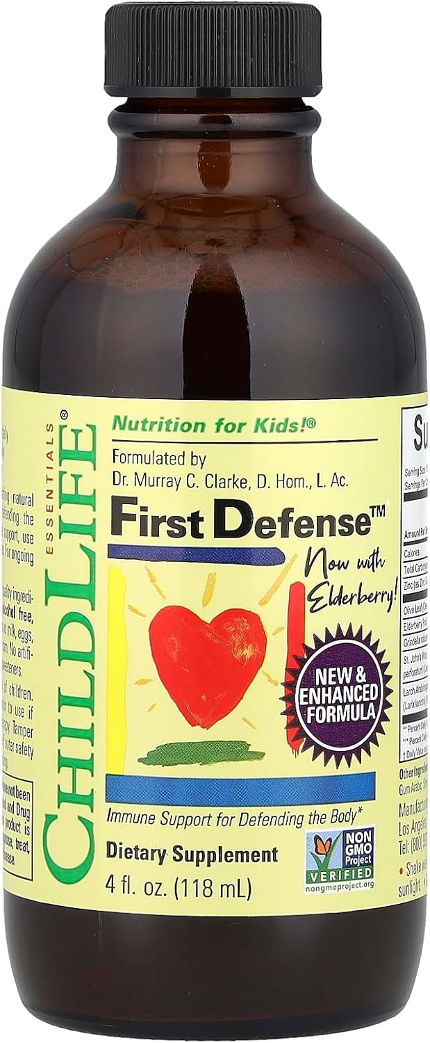 CHILDLIFE ESSENTIALS مكمل شجرة الحياة للدفاع الأولي من التوت الأسود للأطفال - Image 1