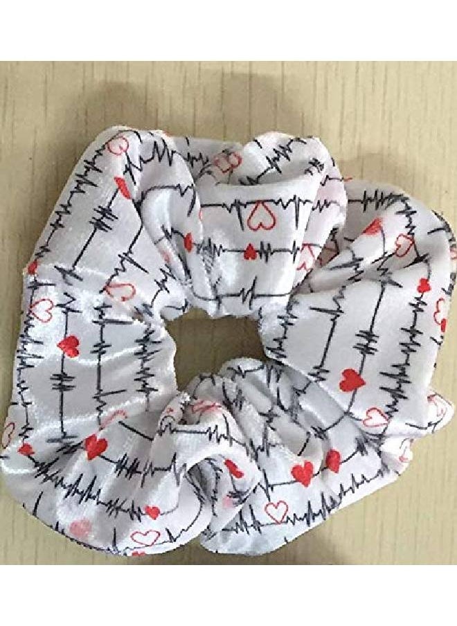 Infinity Collection - Nurse Scrunchie Nurse Accessories Ekg Nurse Hair Ties Nursing Elastics Make Perfect Nurses Gift - Image 1