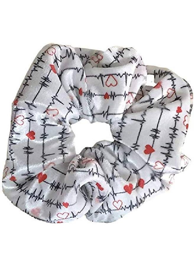 Infinity Collection - Nurse Scrunchie Nurse Accessories Ekg Nurse Hair Ties Nursing Elastics Make Perfect Nurses Gift - Image 1