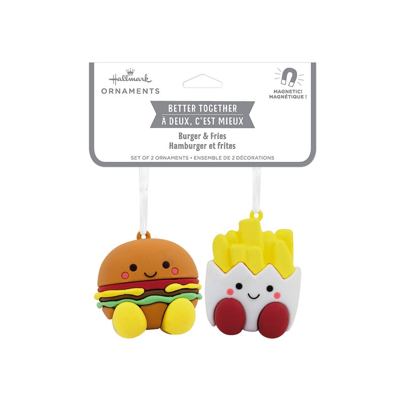 هولمارك Hallmark أفضل معا برجر والبطاطا المقلية الحلي عيد الميلاد مجموعة من 2 - Image 3