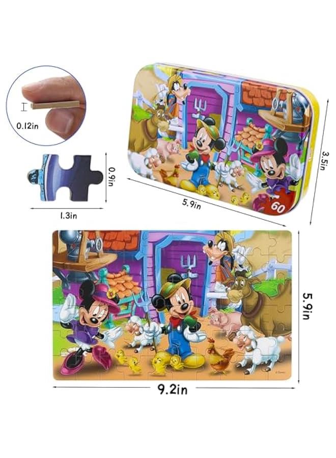 ألغاز نيلدن للأطفال من عمر 3 إلى 8 سنوات، ألغاز تعليمية لمرحلة ما قبل المدرسة، ألغاز للأطفال من عمر 4 إلى 6 سنوات، ألغاز معدنية مكونة من 60 قطعة، مزارع للأطفال - Image 3