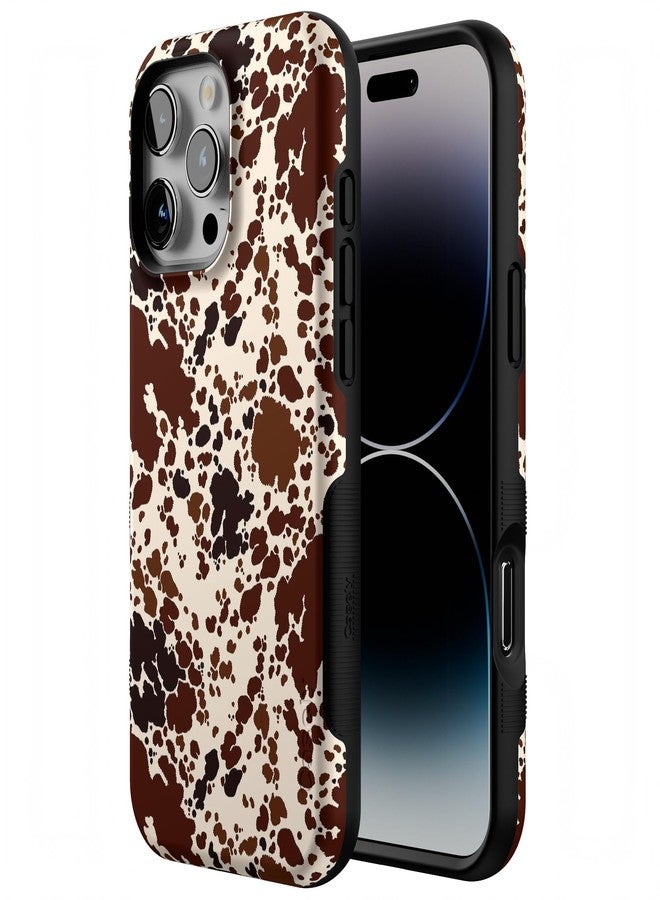 Casely iPhone 16 Pro Case | Cowgirl Envy | Cow Print | Compatible with MagSafe | Bold Protective Case Design - Image 2