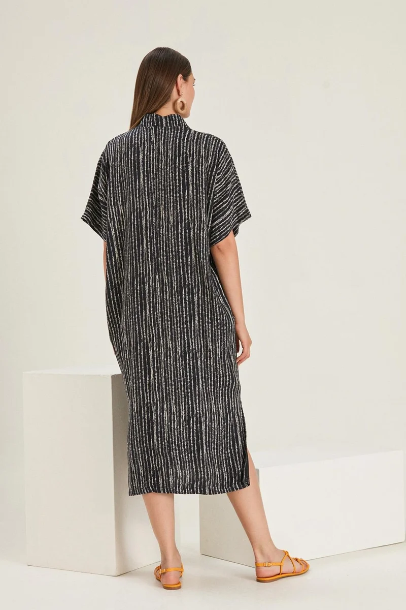 الكسندر جاردي V Neck Pocket Casual Dress (B22-288B)