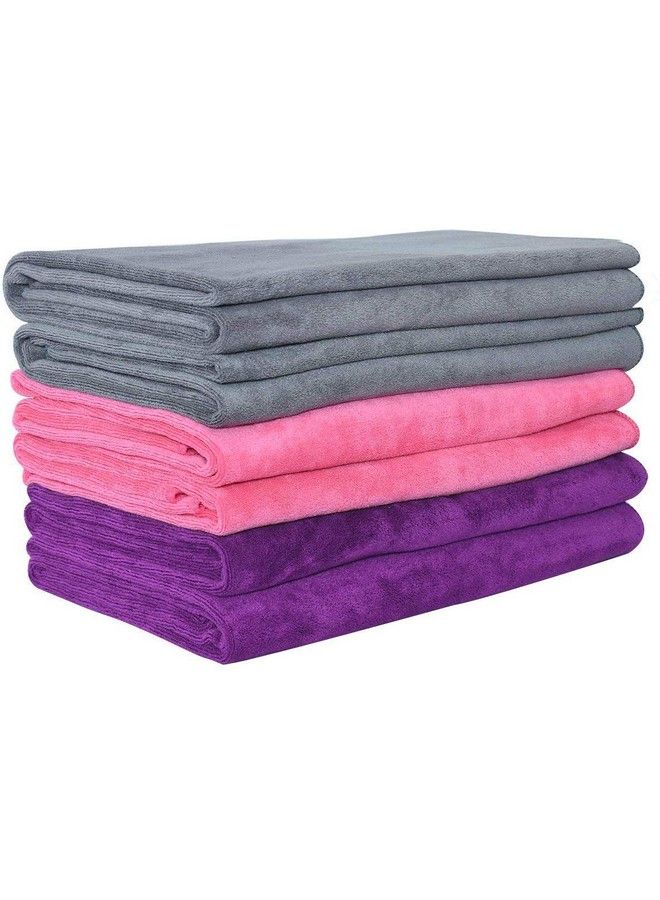 SUNAM Microfiber Cotton Quick Dry Travel Napkin Towels 3 Pack (Random Colors) - Image 2
