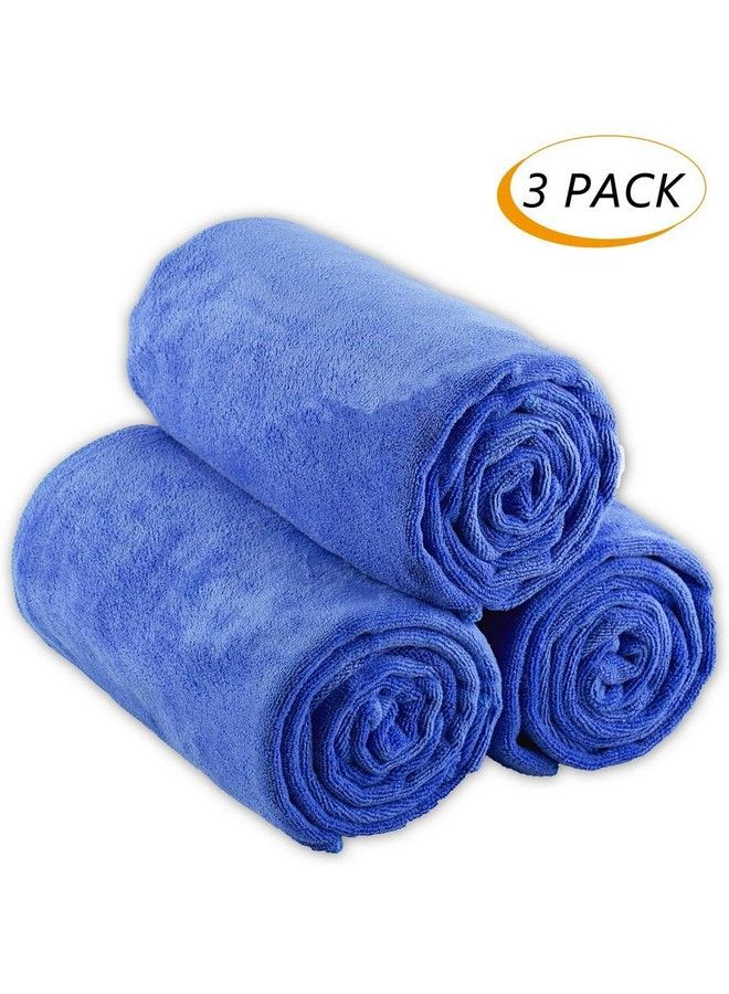 SUNAM Microfiber Cotton Quick Dry Travel Napkin Towels 3 Pack (Random Colors) - Image 3