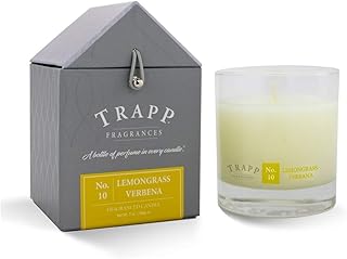 TRAPP Trapp Signature Home Collection No. 10 Lemongrass Verbena Poured Scented Candle, 7 Ounce - Image 1