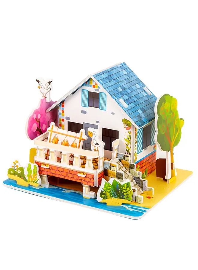 Lakeside Farm 3D Paper Building Kit Creative Construction Toy Develops Focus Motor Skills - Image 1
