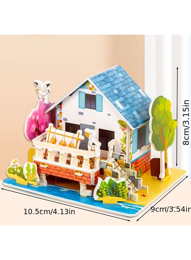 Lakeside Farm 3D Paper Building Kit Creative Construction Toy Develops Focus Motor Skills - Image 3