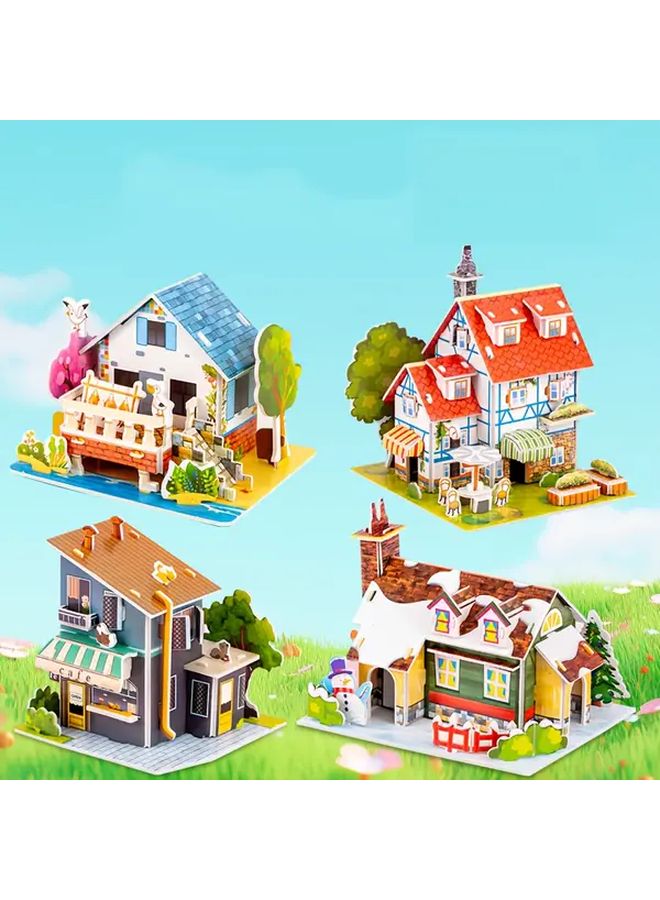 Lakeside Farm 3D Paper Building Kit Creative Construction Toy Develops Focus Motor Skills - Image 4