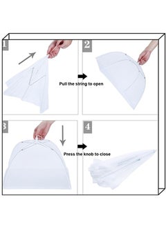 Beauenty (6 Pack) Pop-up Picnic Mesh Food Covers Tent Umbrella For Outdoors, Screen Tents,Parties Picnics,BBQ,Reusable And Collapsible Food Tents,camping Food Net Cover Keep Out Flies 17X17inch  - Image 3