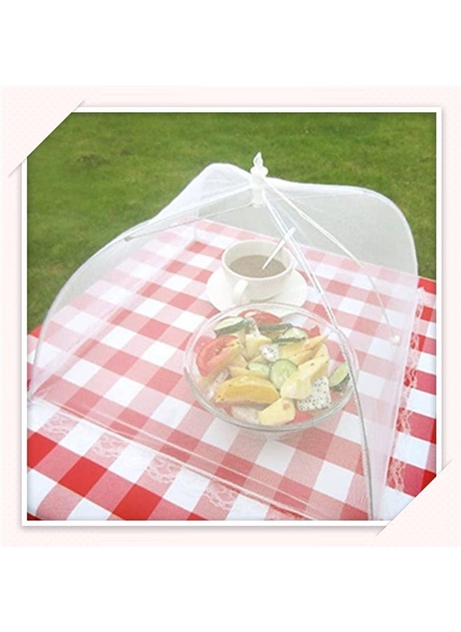 Beauenty - (6 Pack) Pop-up Picnic Mesh Food Covers Tent Umbrella For Outdoors, Screen Tents,Parties Picnics,BBQ,Reusable And Collapsible Food Tents,camping Food Net Cover Keep Out Flies 17X17inch - Image 1