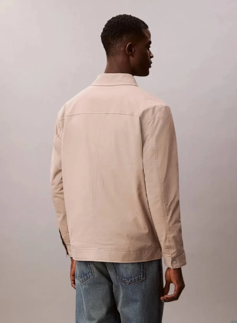 Calvin Klein Jeans Vintage Khaki Padded Cotton Stretch Jacket for Men | Best Price UAE