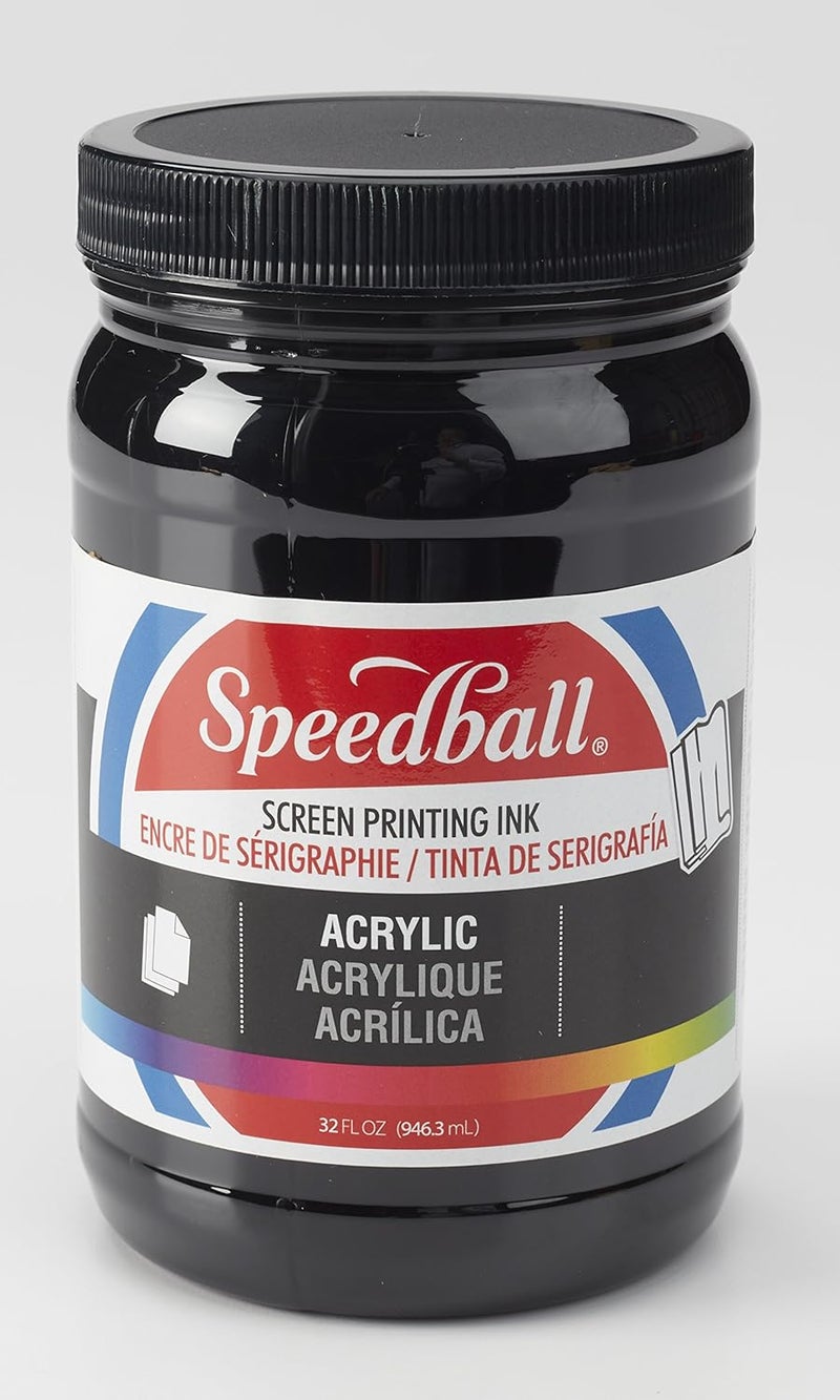 Speedball Acrylic Screen Printing Ink - 32oz Black