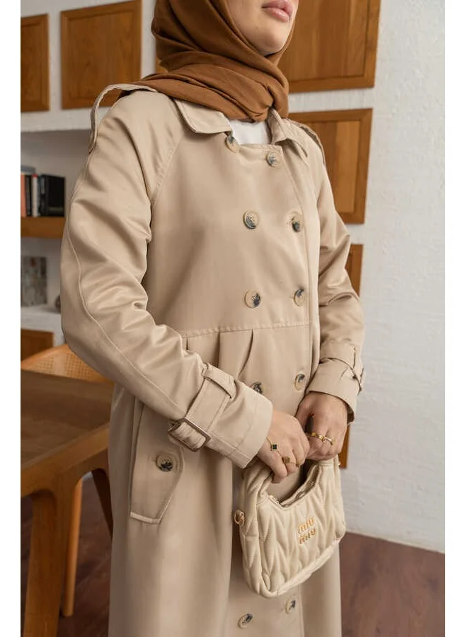 Neways 6632-REGLAN Sleeved Pleated Lens Jacket Beige