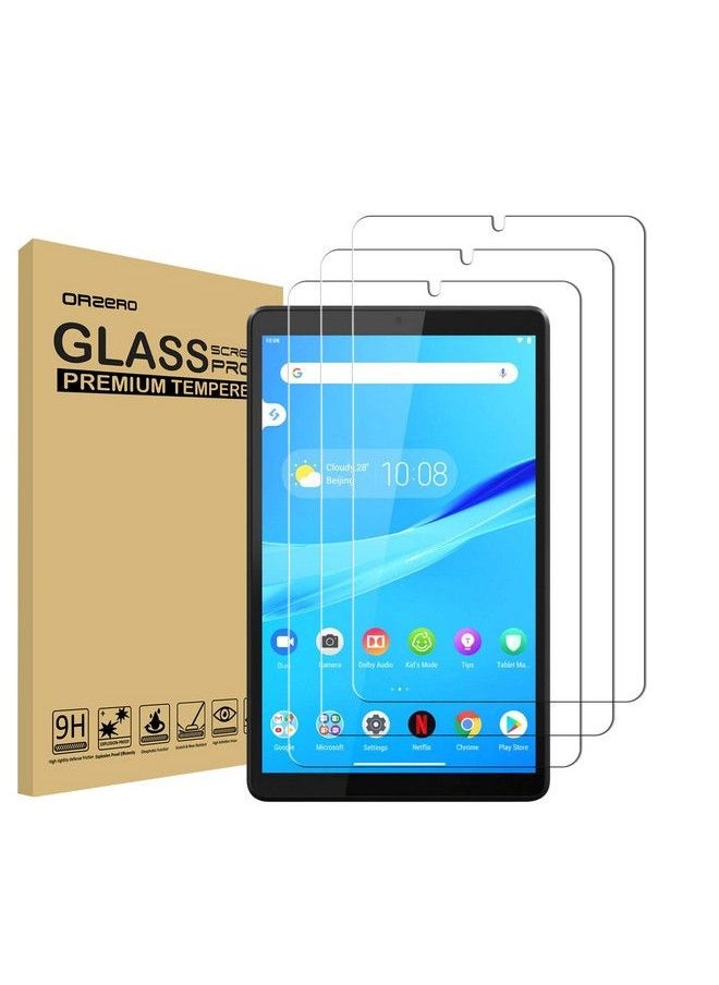 Orzero (3 Pack) Compatible For Lenovo Tab M8 (8 Inch) Tempered Glass Screen Protector 9 Hardness Hd Antiscratch Fullcoverage (Lifetime Replacement)  - Image 1