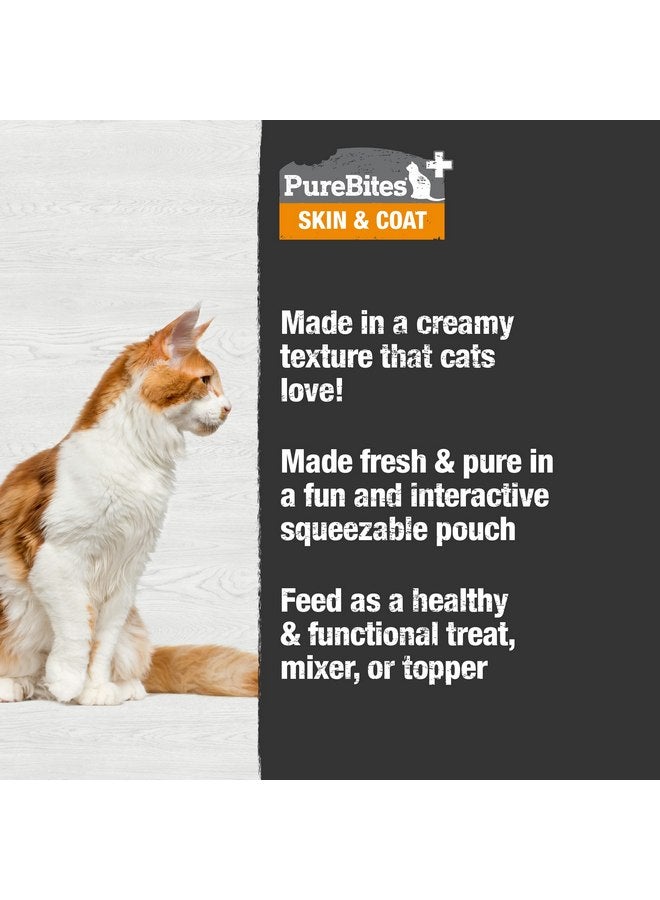PureBites+ Skin & Coat Squeezables for Cats, only 5 Ingredients, case of 15 - Image 4